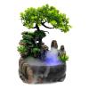 DDBESSIC Desktop Fountain Waterfall, Small Artificial Bonsai Tabletop Decor Fountain Rockery, Desktop Fountain Waterfall for Indoor Outdoor Office Home Decor, Gift view 1