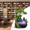 DDBESSIC Desktop Fountain Waterfall, Small Artificial Bonsai Tabletop Decor Fountain Rockery, Desktop Fountain Waterfall for Indoor Outdoor Office Home Decor, Gift view 2
