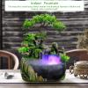 DDBESSIC Desktop Fountain Waterfall, Small Artificial Bonsai Tabletop Decor Fountain Rockery, Desktop Fountain Waterfall for Indoor Outdoor Office Home Decor, Gift view 3