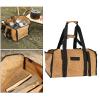 Log Tote Carrying Bag Canvas Firewood Bag Carrier Carrying Bag Wood Carrier for Fireplace Woodpile Rack Firewood Wooden Carrier Bag Firewood Bag for Fireplace view 3