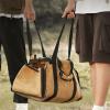 Log Tote Carrying Bag Canvas Firewood Bag Carrier Carrying Bag Wood Carrier for Fireplace Woodpile Rack Firewood Wooden Carrier Bag Firewood Bag for Fireplace view 4