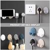 Operitacx 8pcs Wall-Mounted Cable Organizer Punch Storage Hooks for Tidy Cords Lightweight Easy Installation for Home Office Use view 4