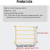 Craft Room Ribbon Holder Organizer Rack Wall Mounted Metal Scarf Display Rack Multi-Layer Multi-Functional Clothing Display Rack, Scarf/Cloth/Towels/Silk Scarves Rack (Color : White, Size : 120cm/4 view 4