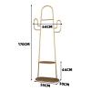 Coat Rack Freestanding Coat Tree Green Cactus Coat Rack Floor Simple Creative Clothing Store Display Rack Room Bedroom Hanging Clothes Coat Rack Wooden Coat Rack Metal coat rack Tree Coat Stand (Col view 2
