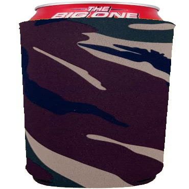 Blank Neoprene 24 oz. Can Coolie (Green Camo)