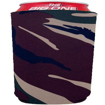 Blank Neoprene 24 oz. Can Coolie (Green Camo)