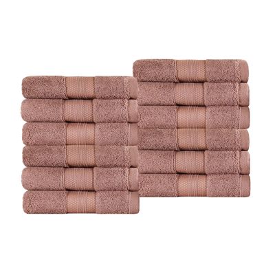 BNM Turkish Cotton Heavyweight Towels For Guest Bath, Master Bathroom, Shower, Highly Absorbent, Adults, Kids, Home Essentials, Spa, Hotel, Soft Plush Towel Collection, Face Towel Set, Taupe