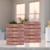 BNM Turkish Cotton Heavyweight Towels For Guest Bath, Master Bathroom, Shower, Highly Absorbent, Adults, Kids, Home Essentials, Spa, Hotel, Soft Plush Towel Collection, Face Towel Set, Taupe view 2