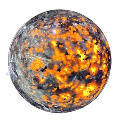 AtkitS Natural Crystal Ball Powerful Chakra Energy Wicca Crystals and Flame Stones Sphere Healing Spiritual Witchcraft (Size : 20mm-30mm)