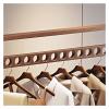 Coat Rack Freestanding Coat Tree All Wood Hanging Clothes Rack Bedroom Flooring Home Simple Vertical Coat Rack Indoor Shelves Room Hanging Clothes Rack Wooden Coat Rack Metal coat rack Tree Coat Stan view 3