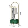 Coat Rack Freestanding Coat Tree Minimal Iron Art Coat and Hat Rack Floor Mounted Hook Coat and Hat Rack Bedroom Household Wood Storage Shoe Changing Stool Coat and Hat Rack Wooden Coat Rack Metal co view 2