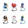 6pcs Medical Silicone Cover Tips for 7-8 mm Straws - Reusable Drinking Cap Lids, Dust-proof Plug - Perfect Gifts for Nurse Doctor view 1