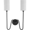 Quorum Lighting 597-2-59 Charlotte Wall Mount, 2-Light 120 Total Watts, Matte Black view 1