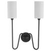 Quorum Lighting 597-2-59 Charlotte Wall Mount, 2-Light 120 Total Watts, Matte Black view 2