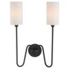 Quorum Lighting 597-2-59 Charlotte Wall Mount, 2-Light 120 Total Watts, Matte Black view 4