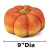Factory Direct Craft Felted Wool Harvest Pumpkin for Rustic Thanksgiving Decorating and Fall Displays - 9" Dia view 2