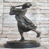 Art Nouveau/Decor Hand Made Gypsy Dancer Bronze Patina Sculpture Statue Lost Wax Sculpture Figurine Figure Statue Gift by Think Bronze view 3
