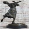 Art Nouveau/Decor Hand Made Gypsy Dancer Bronze Patina Sculpture Statue Lost Wax Sculpture Figurine Figure Statue Gift by Think Bronze view 4