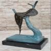 Bronze Sculpture Statue Salvador DALI Melting Clock Tribute Abstract HOT CAST Sculpture Figurine Figure Statue Gift by Think Bronze view 2