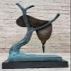 Bronze Sculpture Statue Salvador DALI Melting Clock Tribute Abstract HOT CAST Sculpture Figurine Figure Statue Gift by Think Bronze view 3