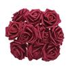 NevStp 10/20/30Pcs 8cm Artificial PE Foam Rose Flowers Bridal Bouquets for Wedding Table Home Party Decorations DIY Scrapbook Supplies,Burgundy,10PCS view 1