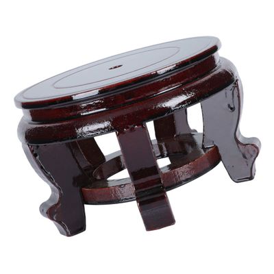 DECHOUS Wooden Round Display Base for Flowerpots Crafts Height Holder for Home Decor Ornaments Present for Housewarming Birthdays
