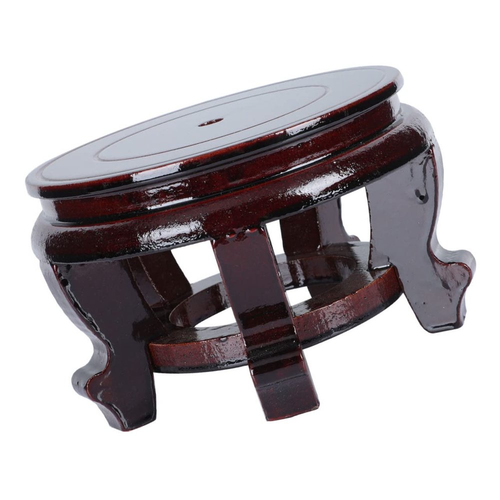 DECHOUS Wooden Round Display Base for Flowerpots Crafts Height Holder for Home Decor Ornaments Present for Housewarming Birthdays