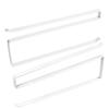 Housoutil 2pcs Under Cabinet Roll Paper Towel Holder Rack Multi-Functional Tissue Organizer for Kitchen and Bathroom Easy Installation Space-Saving Design No Drilling Required view 1