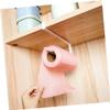 Housoutil 2pcs Under Cabinet Roll Paper Towel Holder Rack Multi-Functional Tissue Organizer for Kitchen and Bathroom Easy Installation Space-Saving Design No Drilling Required view 3