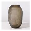 HASMI Dry Flower Arrangement Creative Grainy Brown Glass Vase Simple Style Decorative Ornaments Vase Used to Decorate The Kitchen, Office Or Living Room Entrance Flower Vase (Size : L) view 1