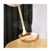 Dinner spoon set Stainless Steel Large Soup Spoon Colander Set, Household Large Soup Long Handle Spoon Dinner Spoon/Soup Ladles (Color : Pink, Size : Spoon) view 3