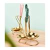 Dinner spoon set Stainless Steel Large Soup Spoon Colander Set, Household Large Soup Long Handle Spoon Dinner Spoon/Soup Ladles (Color : Pink, Size : Spoon) view 4