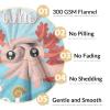 Axolotl Blanket Gifts - 50"x60" Cute Throw Blanket for Adults Kids - Green Soft Plush Throws for Bed, Couch & Travel view 4
