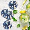 Animals Galaxy Space Ceramic Round Coasters Set of 4 - Absorbent Drink Coasters for Coffee Mugs Wine Glasses Cups, Non-Scratch Place Mats for Kitchen Bar Counter Dining Office Table Decor view 2