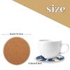 Animals Galaxy Space Ceramic Round Coasters Set of 4 - Absorbent Drink Coasters for Coffee Mugs Wine Glasses Cups, Non-Scratch Place Mats for Kitchen Bar Counter Dining Office Table Decor view 4