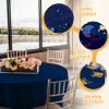 BRILLMAX 4 Pack Navy Blue Round Tablecloths 108 Inch for 48" Tables view 3