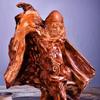 Mascot Wooden Crafts Wood Carving Art Wood Decoration Artwork  () view 2