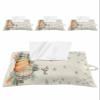 Country Rustic Pumpkind Tissues Box Cover Rectangular Square Travel Car Tissue Holder with Hanging Strip,4 Packs Bathroom Toilet Tissue Boxes Storage Bag,Fall Thanksgiving Leaves Lattice Autumn view 1