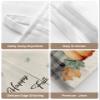 Country Rustic Pumpkind Tissues Box Cover Rectangular Square Travel Car Tissue Holder with Hanging Strip,4 Packs Bathroom Toilet Tissue Boxes Storage Bag,Fall Thanksgiving Leaves Lattice Autumn view 4