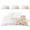 Florals Tissues Box Cover Rectangular Square Travel Car Tissue Holder with Hanging Strip,4 Packs Multifunctional Bathroom Toilet Tissue Boxes Storage Bag,Orange Teal Green Summer Fall Flowers view 1
