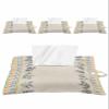 Boho Lavender Tissues Box Cover Rectangular Square Travel Car Tissue Holder with Hanging Strip,4 Packs Multifunctional Bathroom Toilet Tissue Boxes Storage Bag,Retro Purple Flower Blue Orange view 1