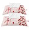 Pink Red Love Tree Tissues Box Cover Rectangular Square Travel Car Tissue Holder with Hanging Strip,2 Packs Multifunctional Bathroom Toilet Tissue Boxes Storage Organizer Bag,Spring Happy Mother's Day view 1