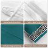 Blue Green Black Tissues Box Cover Rectangular Square Travel Car Tissue Holder with Hanging Strip,2 Packs Bathroom Toilet Tissue Boxes Storage Bag,Traditional Blue Black Geometric Tile Pattern view 4