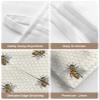 Spring Bee Tissues Box Cover Rectangular Square Travel Car Tissue Holder with Hanging Strip,2 Packs Multifunctional Bathroom Toilet Tissue Boxes Storage Organizer Bag,Geometric Honey Plaid Comb view 4