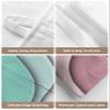 Ombre Green Dark Red Tissues Box Cover Rectangular Square Travel Car Tissue Holder with Hanging Strip,2 Packs Multifunctional Bathroom Toilet Tissue Boxes Storage Bag,Abstract Beach Ocean Seawaves view 4