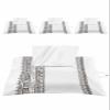 Boho Tissues Box Cover Rectangular Square Travel Car Tissue Holder with Hanging Strip,4 Packs Multifunctional Bathroom Toilet Tissue Boxes Storage Organizer Bag,Black Bohemia Geometric Ethnic Stripes view 1