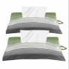 Country Green Wood Tissues Box Cover Rectangular Square Travel Car Tissue Holder with Hanging Strip,2 Packs Multifunctional Bathroom Toilet Tissue Boxes Storage Organizer Bag,Ombre Grey White view 1