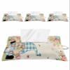 Hello Spring Tissues Box Cover Rectangular Square Travel Car Tissue Holder with Hanging Strip,4 Packs Multifunctional Bathroom Toilet Tissue Boxes Storage Bag,Tulip Gnomes Colorful Flower Blue Plaid view 1