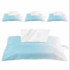 Abstract Modern Gradient Art Tissues Box Cover Rectangular Square Travel Car Tissue Holder with Hanging Strip,4 Packs Bathroom Toilet Tissue Boxes Storage Bag,Ombre Sky Blue White Color view 1