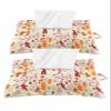 Autumn Tissues Box Cover Rectangular Square Travel Car Tissue Holder with Hanging Strip,2 Packs Multifunctional Bathroom Toilet Tissue Boxes Storage Bag,Fall Pumpkins Maple Leaves Cartoon Art Decor view 1